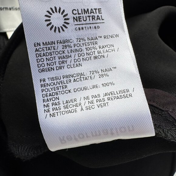 Reformation Vida Low Rise Pants in Pitch Black 8 - Picture 6 of 11